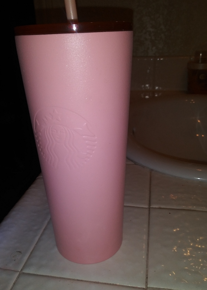 New pink Matt Starbucks tumbler